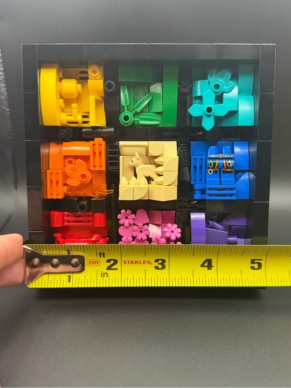 LEGO Rainbow Shadow Box Art